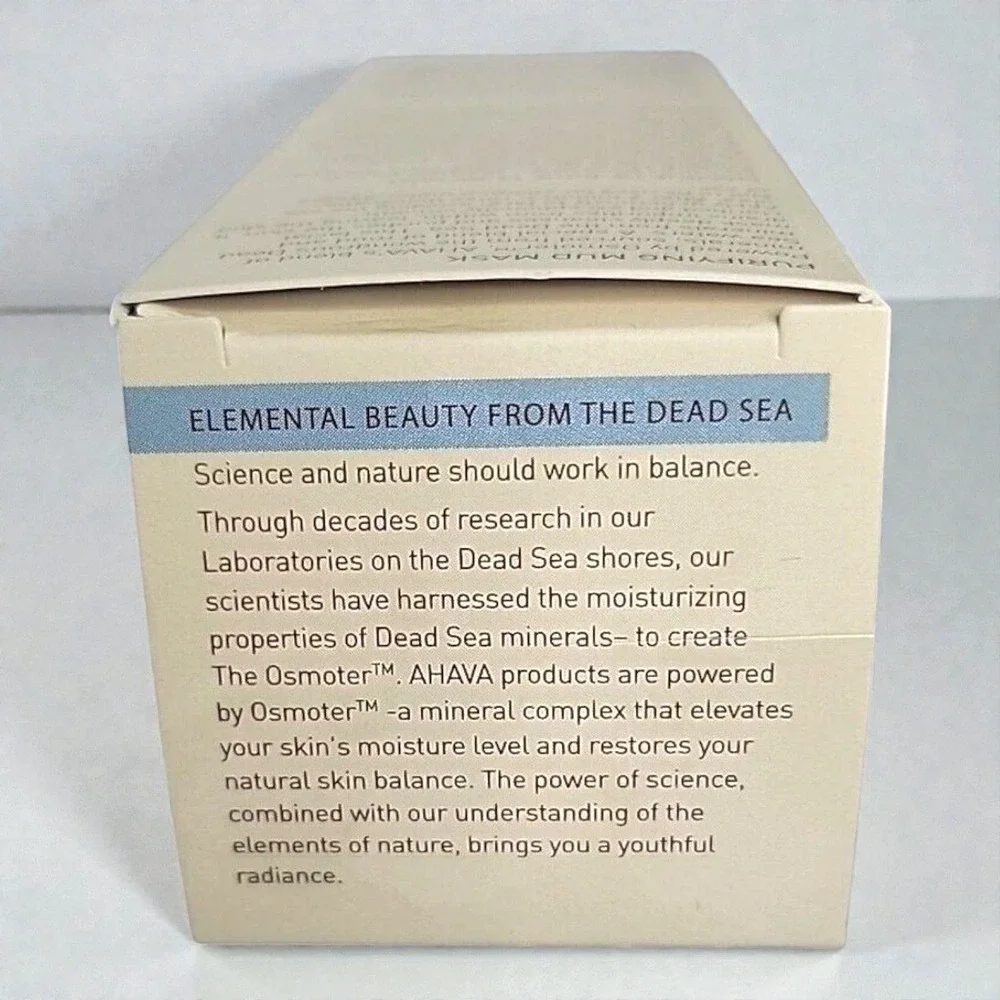 AHAVA Time to Clear Purifying Mud Mask Dead Sea Minerals 3.4 fl oz‎ NEW